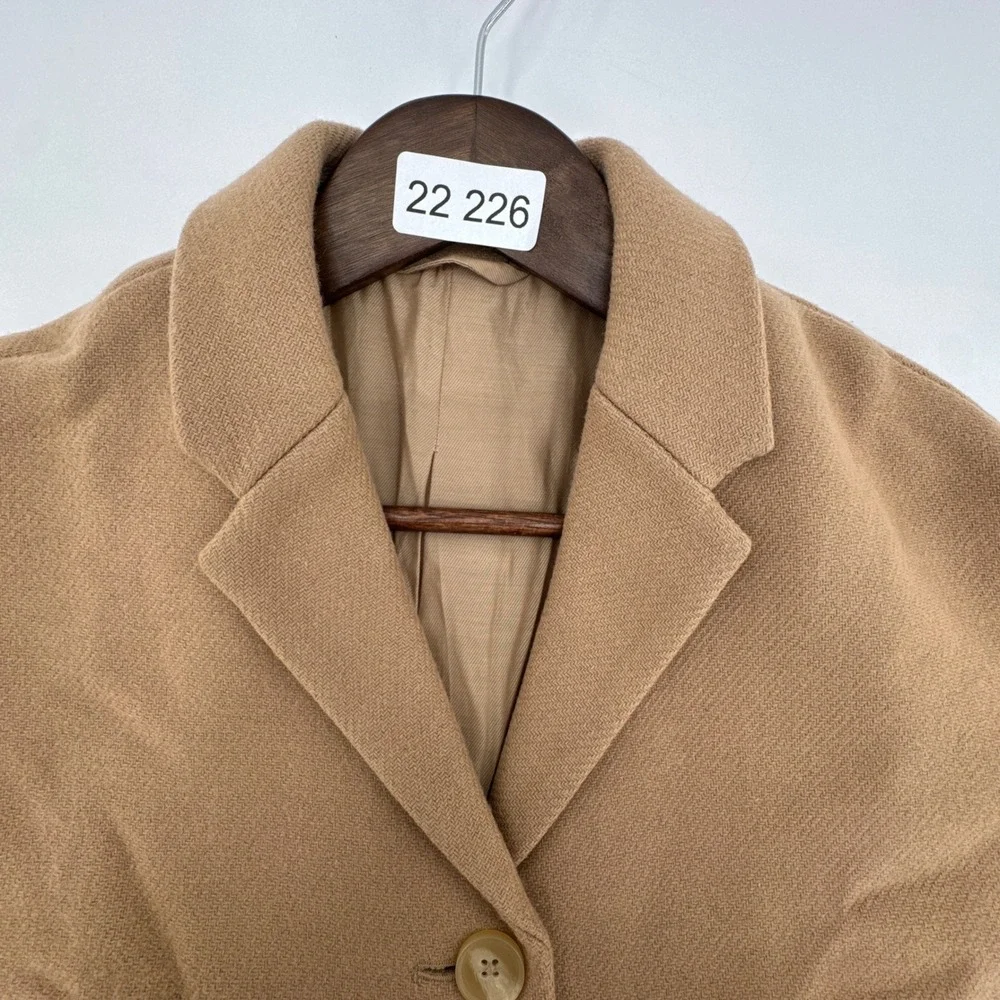 Everlane Cocoon Coat Women P Camel Tan‎ Wool Blend Oversized Long Jacket 43